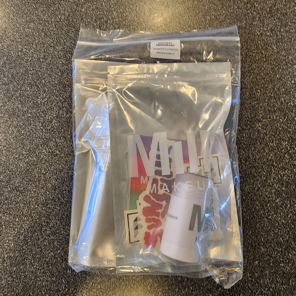 TWO NEW MILK MAKEUP NATURAL  DEODORANTS FOR THE PRICE OF ONE
